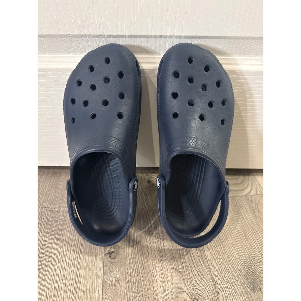 Crocs Classic Clog Navy Blue Comfort Shoes Slip On Clogs Men 10 Women 12